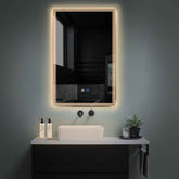 LED Spiegel Vertikal | Touch-Schalter | Anti-Beschlag-Funktion | Warmweißes Licht - Reyze Seria Edge Model 1